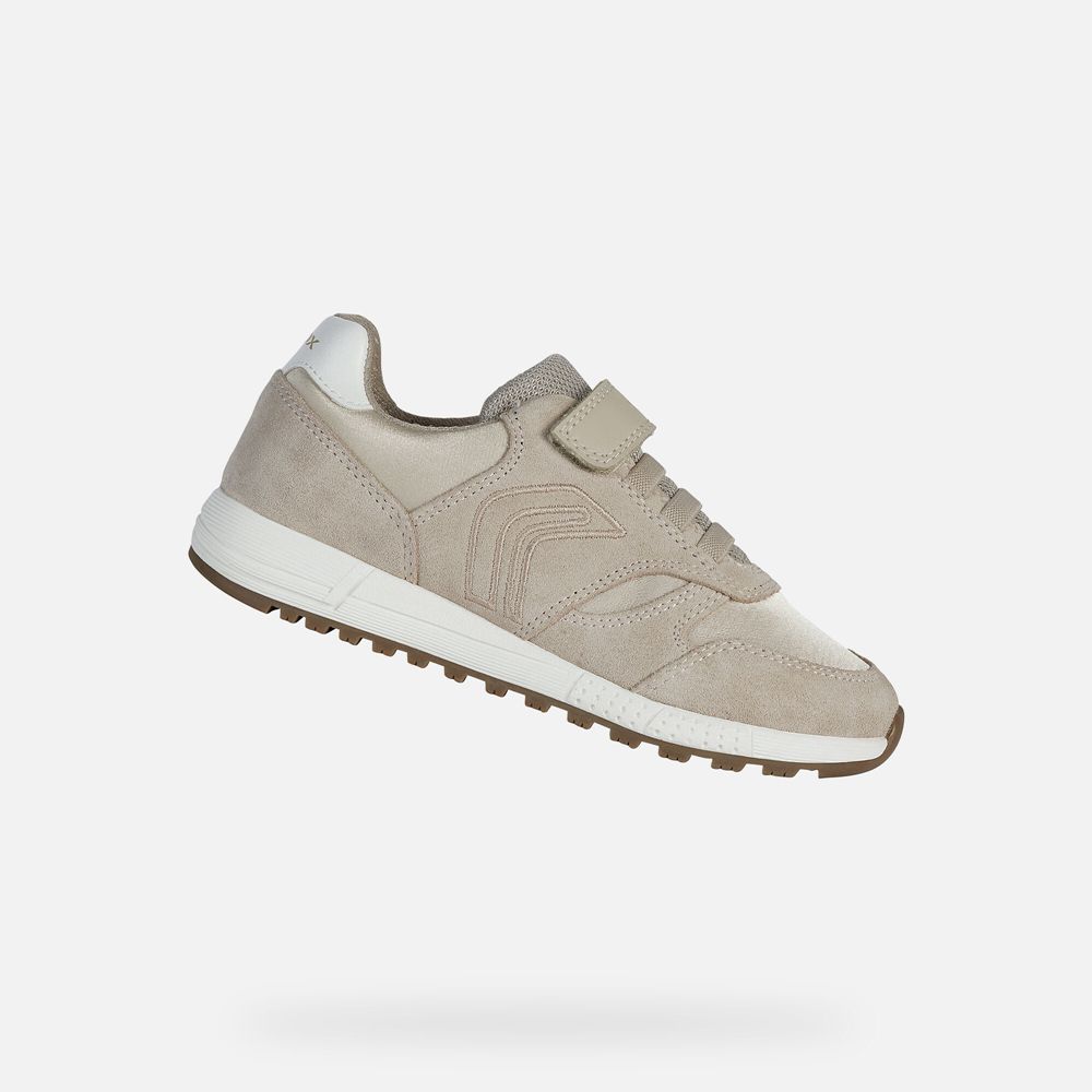 Geox Kiz Çocuk Spor Ayakkabı Bej Rengi - Alben - NAB-839065